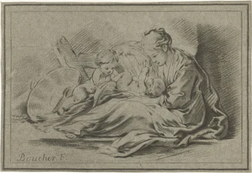 Madre e due bambini