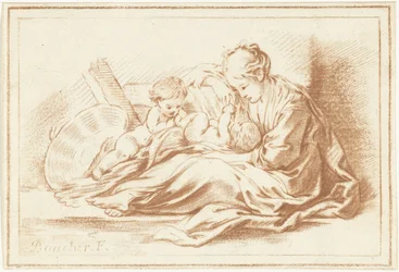 Madre e due bambini