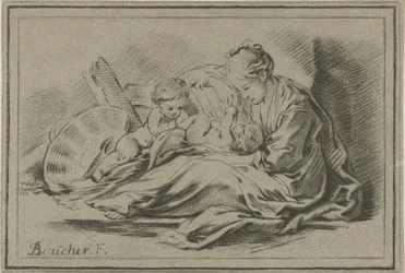 Madre e due bambini