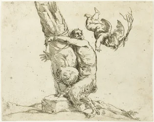 Cupido che punisce un satiro