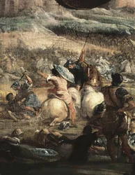 Alarico II nella battaglia di Vouillé nel 507