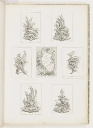 Progetto Ornamentale con Motivo di Gambero, tav. 14 in Livre des Légumes