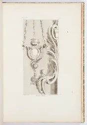Lampada della Chiesa, tavola 83, da Opere di Juste-Aurèle Meissonnier