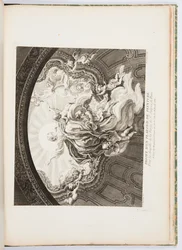 Progetto di un soffitto dipinto per la Cappella della Vergine di St. Sulpice di Parigi, tavola 105, in Oeuvres de Juste-Aurèle Meissonnier