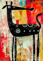 Animale astratto e colorato