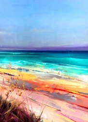 Astratto colorato sulla spiaggia