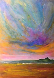Paesaggio astratto dai colori vivaci