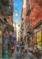 Una vivace strada cittadina