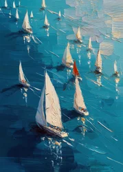 Una vivace regata velica
