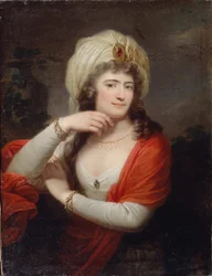 Ritratto di Aleksandra Branicka 1754-1838, dama di compagnia di Caterina II, 1793