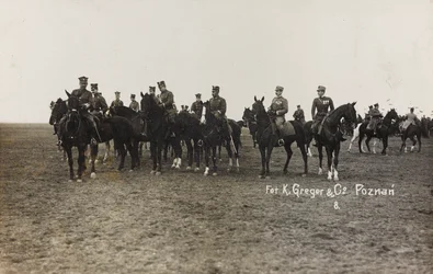 Album Jack Bosio - Campagna di guerra 1917-1920: Missione militare in Polonia (Varsavia - Posen) marzo-aprile 1919, una batteria a cavallo a Posen (Poznan)