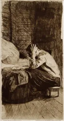Donna alla culla