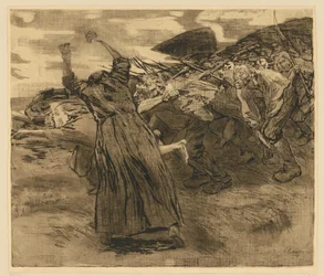 Scoppio (tavola 5 da «Guerra dei contadini», 6° stato)
