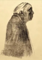 Autoritratto di profilo a destra
