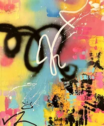 Graffiti astratti e colorati