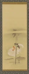 Gallo e bambù, periodo Edo