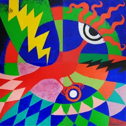 Uccello geometrico dinamico