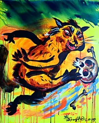 Creatura feroce con teschio