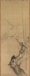 Passeri su prugno in fiore, XVII secolo