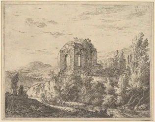 Veduta di rovine che mostrano l