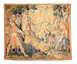 Arazzo mitologico di Delft che raffigura una scena dall