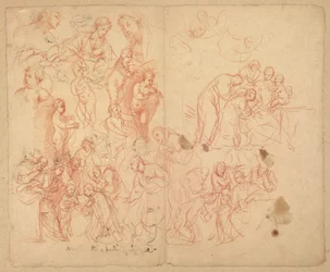 Studi di figure (recto); Studi di figure (verso)