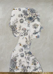 Elegante silhouette floreale