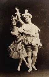 Anna Pavlova e Vaslav Nijinsky nel balletto Le Pavillon d