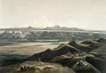 Veduta delle Montagne Rocciose, tavola 44 dal Volume 2 di 