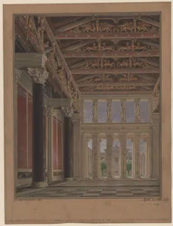 Atene, Acropoli. Palazzo del re Ottone di Grecia. Sala di rappresentanza