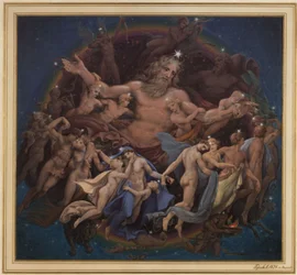 Berlino. Museo Vecchio presso il Lustgarten. Progetto per il dipinto murale «Urano e la danza degli astri»
