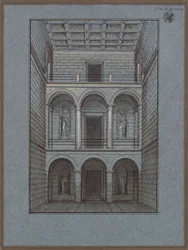 Köstritz. Castello. Vestibolo, lato d