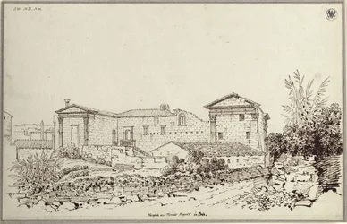 «Veduta posteriore del Tempio di Augusto a Pola»