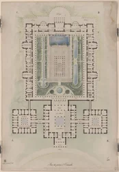 Palazzo Orianda in Crimea. Progetto classicheggiante. Pianta