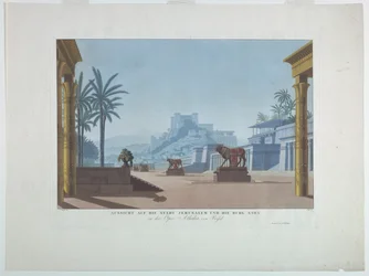 Scenografia: Gerusalemme e Monte Sion, per Athalia