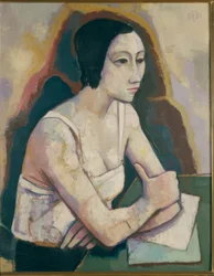 Ragazza al tavolo