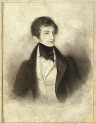 Ritratto del pianista e compositore Sigismund Thalberg 1812-1871, 1829
