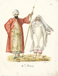 Coppia araba (stampare)