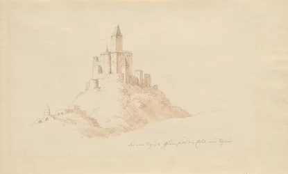 Il vecchio castello di Gutenfeis presso Caub sul Reno