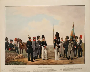 1ª, 2ª e 3ª Divisione Granatieri russa, 1845-1855
