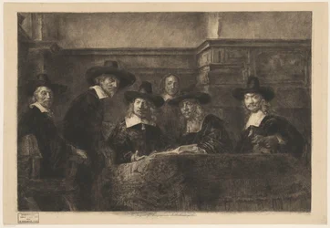I sindaci della corporazione dei drappieri, da Rembrandt