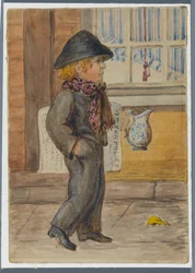 Ragazzo del giornale Police Gazette, 1864