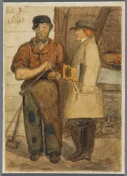Due lavoratori della pietra, 1864