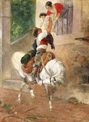 Ritorno a casa di un pastore romano, 1851-1852