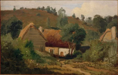 Paesaggio francese con case