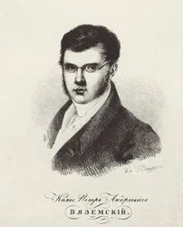 Ritratto del poeta Principe Pyotr A. Vyazemsky 1792-1878, anni 1820