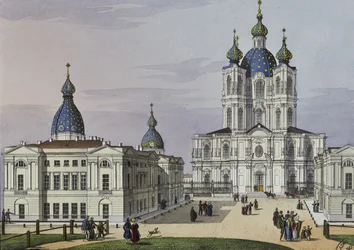 Convento Smolny della Resurrezione a San Pietroburgo, prima metà del 19° sec.