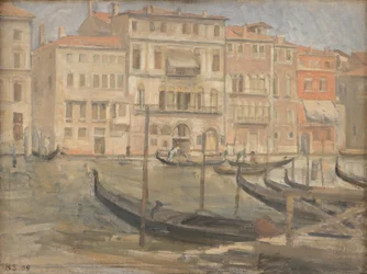 Presso il Canal Grande a Venezia