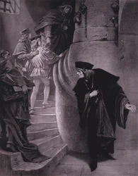 Scena dal Riccardo III di Shakespeare (Atto III, Scena 5)