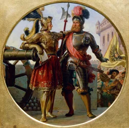 Imperatore Massimiliano I e Georg von Frunsberg, 1868